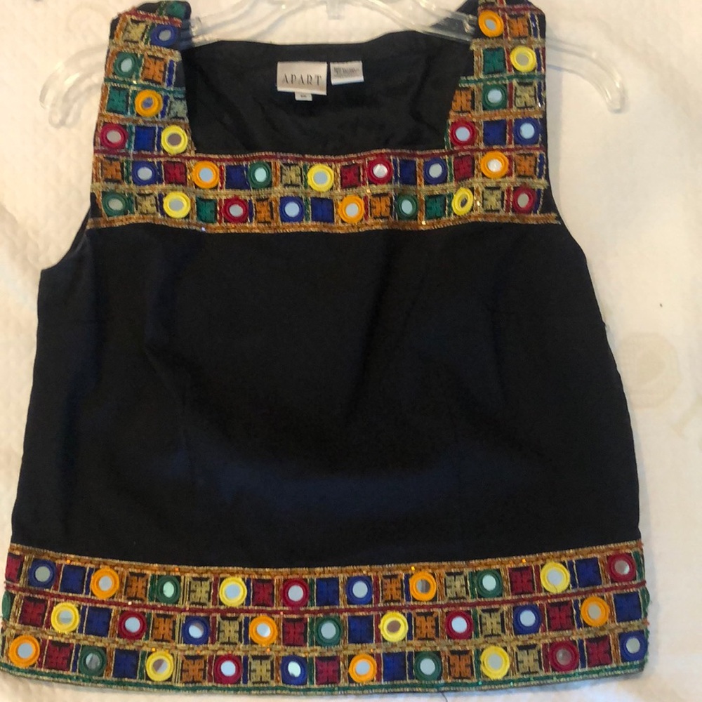 Women’s sleeveless ornate tank